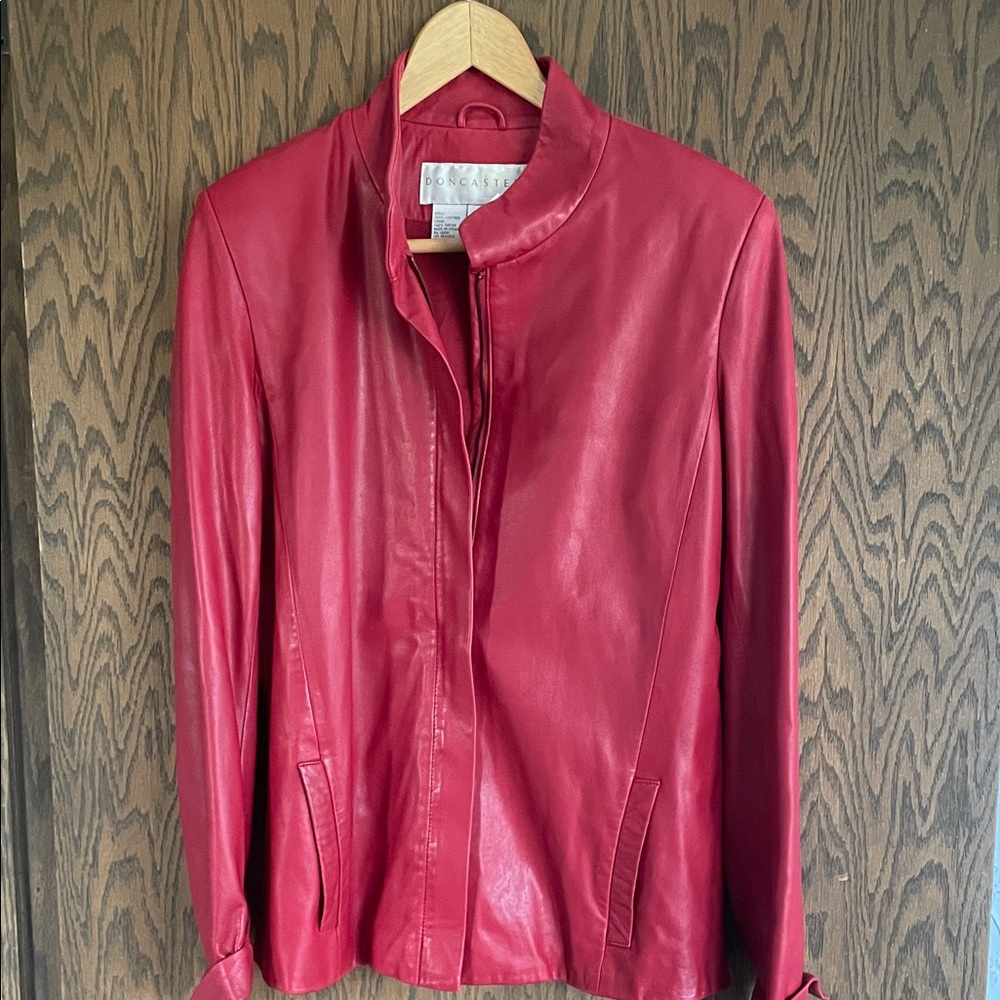 Doncaster Scarlet Leather Jacket 8